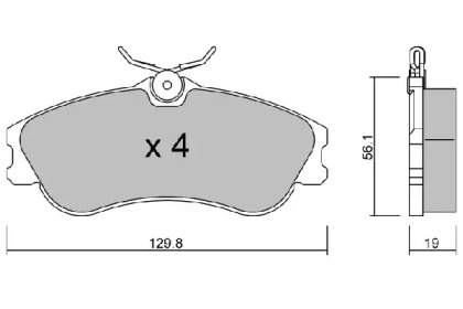 Комплект тормозных колодок AISIN BPCI-1005